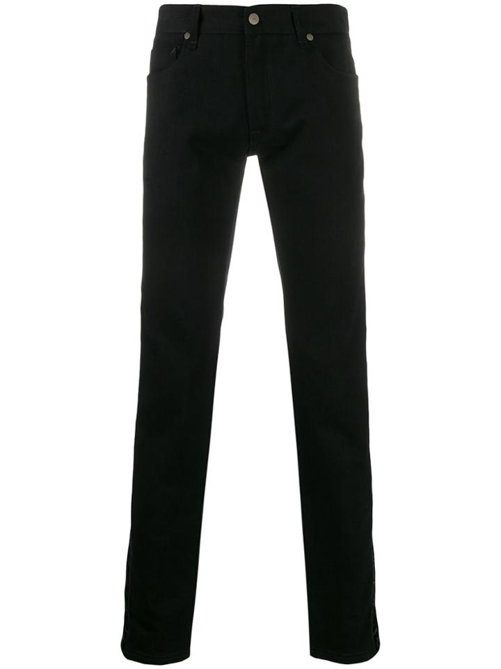 Fendi Slim-fit Mid-rise Jeans - Black