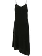 Equipment Asymmetric Hem Slip Dress - Black