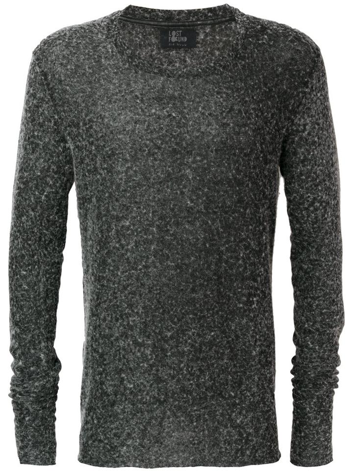 Lost & Found Ria Dunn - Broken Seam Jumper - Men - Linen/flax/spandex/elastane/viscose - L, Black, Linen/flax/spandex/elastane/viscose