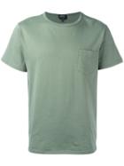 A.p.c. Stitch Pocket T- Shirt, Men's, Size: Xl, Green, Cotton