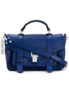 Proenza Schouler - Ps1 Satchel - Women - Leather - One Size, Blue, Leather