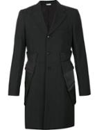 Comme Des Garçons Homme Plus Patchwork Jacket, Men's, Size: Large, Black, Polyester/wool