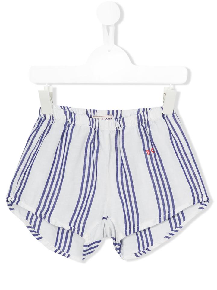 Bobo Choses - Striped Shorts - Kids - Linen/flax/viscose - 9 Yrs, Boy's, White