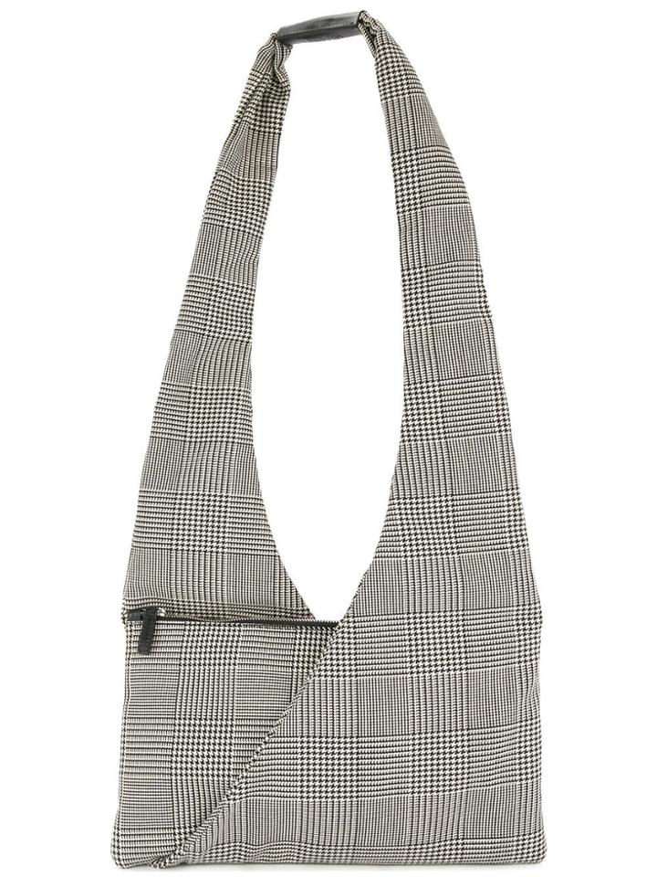 Mm6 Maison Margiela Houndstooth Check Shoulder Bag - Black