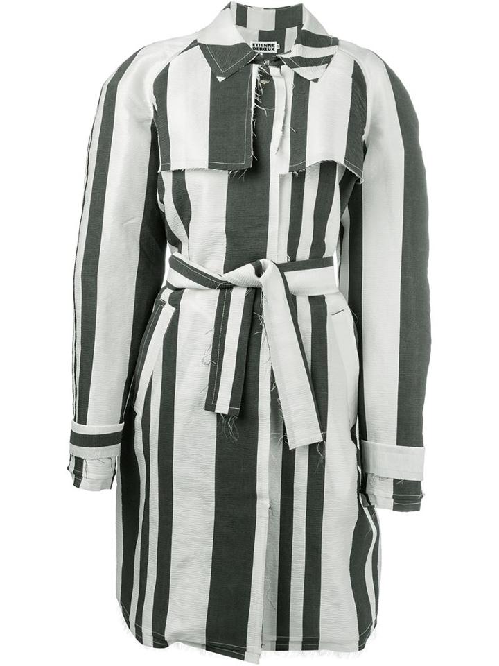 Etienne Deroeux Raw Edges 'martine' Trench Coat
