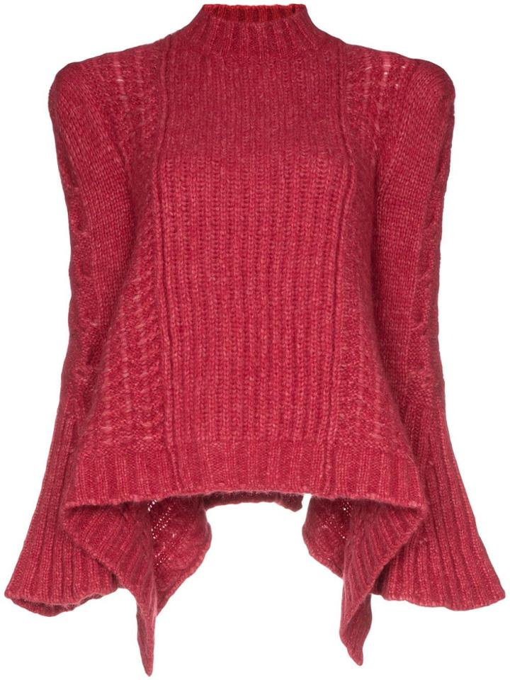 Stella Mccartney Bell Sleeve Knit Jumper - Pink