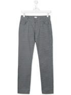 Armani Junior Printed Trousers - Grey