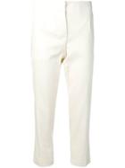 Tela Slim Cropped Trousers - White