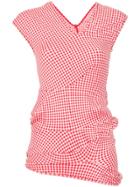 Comme Des Garçons Gingham Blouse - Red