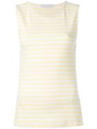 Fabiana Filippi - Striped Tank Top - Women - Cotton/spandex/elastane - 42, White, Cotton/spandex/elastane