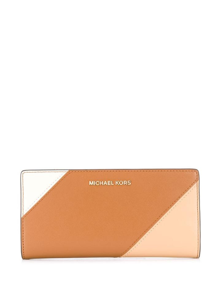 Michael Michael Kors Colour Block Continental Wallet - Brown