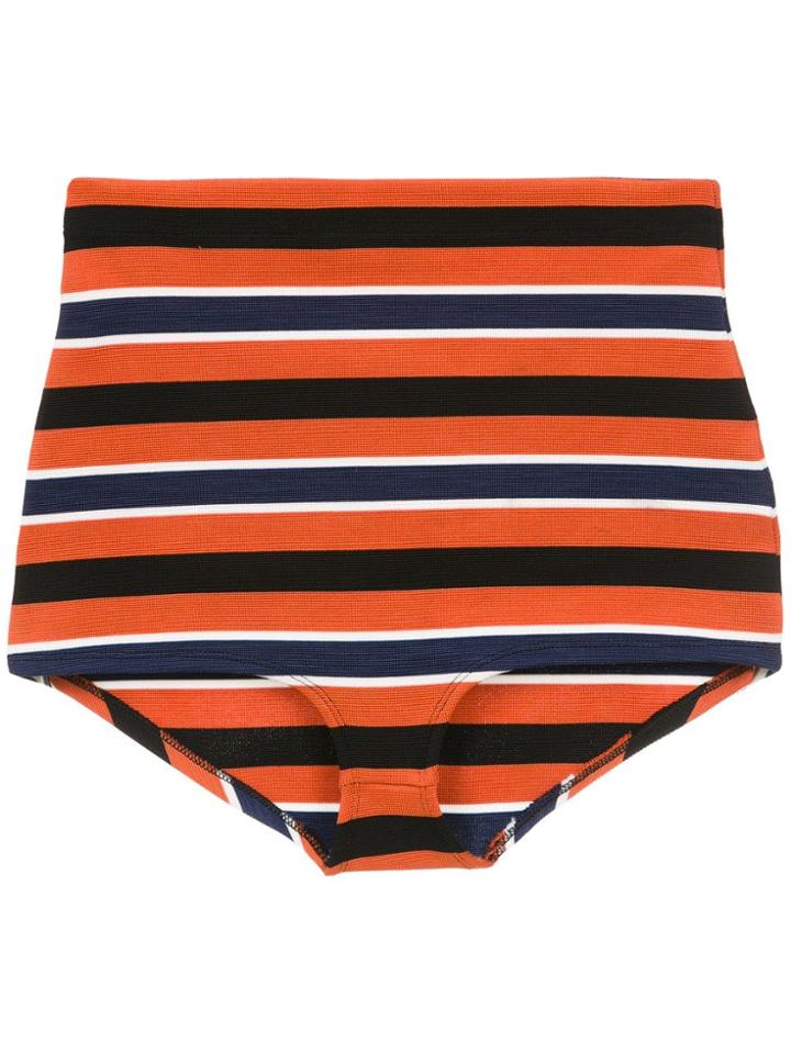 Nk Striped Hot Pants - Yellow & Orange