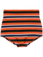 Nk Striped Hot Pants - Yellow & Orange