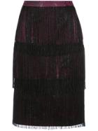 Isolda Fringed Skirt - Grey