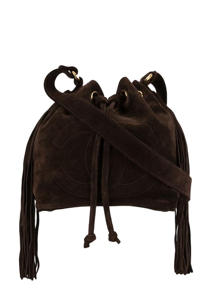 Chanel Pre-owned Drawstring Shoulder Bag - Brown