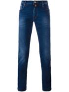 Jacob Cohen Skinny Jeans, Men's, Size: 35, Blue, Cotton/polyester/polyurethane/viscose