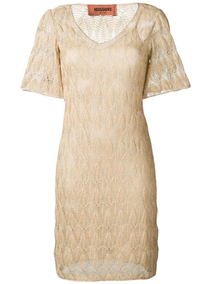 Missoni V-neck Dress - Neutrals