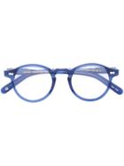 Moscot - 'miltzen' Glasses - Unisex - Acetate - 46, Blue, Acetate