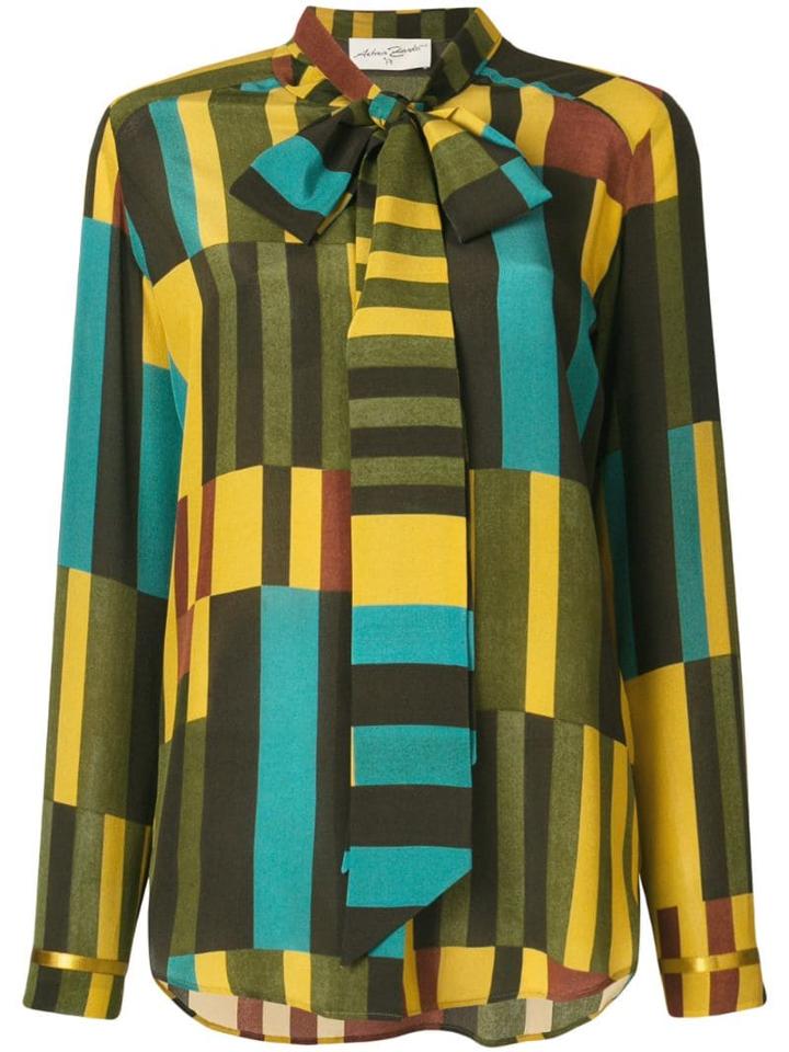 Antonia Zander Geometric Print Blouse - Yellow