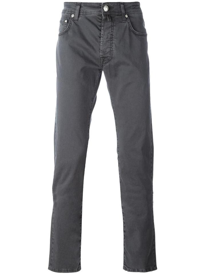 Jacob Cohen Tapered Jeans, Men's, Size: 30, Grey, Cotton/spandex/elastane