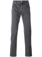 Jacob Cohen Tapered Jeans, Men's, Size: 30, Grey, Cotton/spandex/elastane