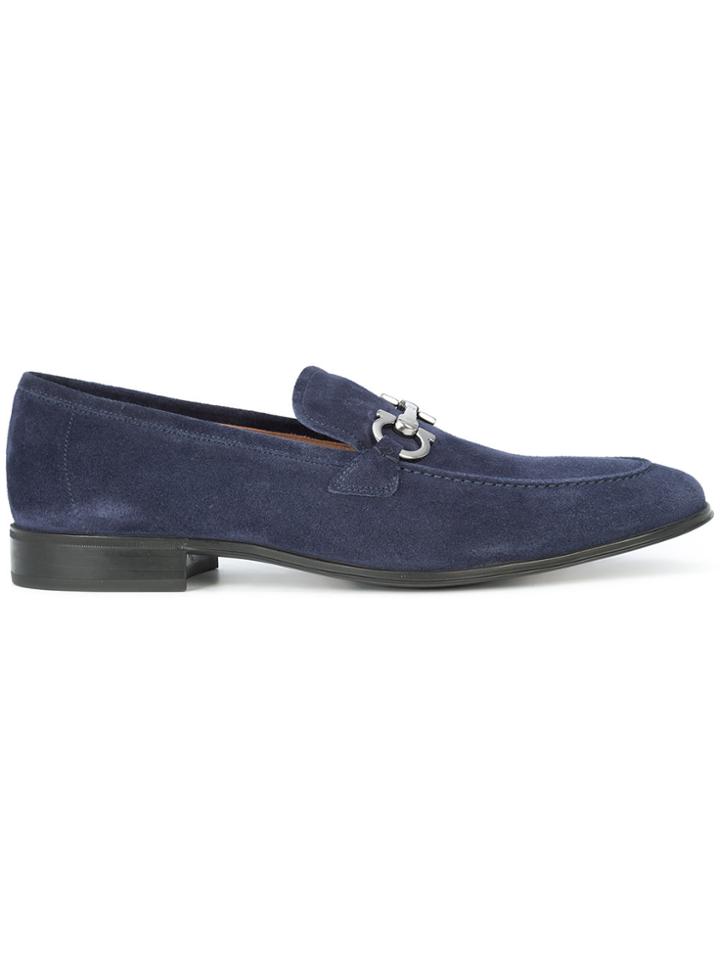 Salvatore Ferragamo Flor Horsebit Loafers - Blue