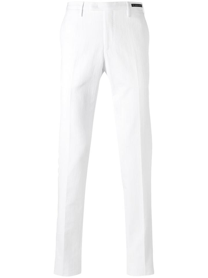 Pt01 - Tailored Cropped Trousers - Men - Cotton/polyamide - 52, White, Cotton/polyamide