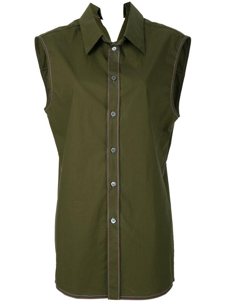 Marni Elongated Design Shirt - Green