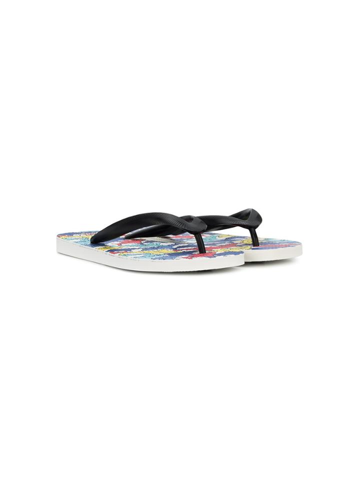 Mc2 Saint Barth Kids Teen Slip-on Flip Flops - Black