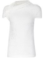 Junya Watanabe Comme Des Garçons Mesh Top, Women's, Size: Small, White, Cotton/nylon