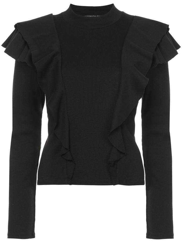 Veronica Beard Dawson Jersey Top - Black