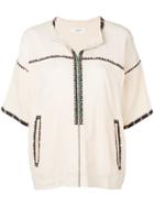 Isabel Marant Étoile Rikki Embroidered Trim Top - Neutrals