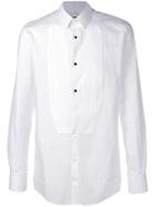 Dolce & Gabbana Pleated Bib Shirt - White