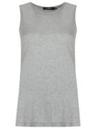 Andrea Marques Side Slit Tank Top