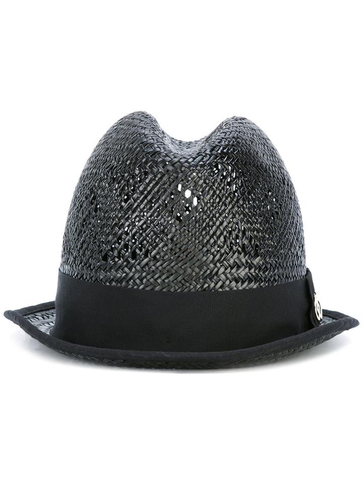 Dsquared2 Panama Hat, Women's, Size: Medium, Black, Viscose/straw/cotton
