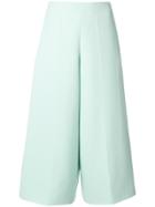 Delpozo Flared Cropped Trousers - Green