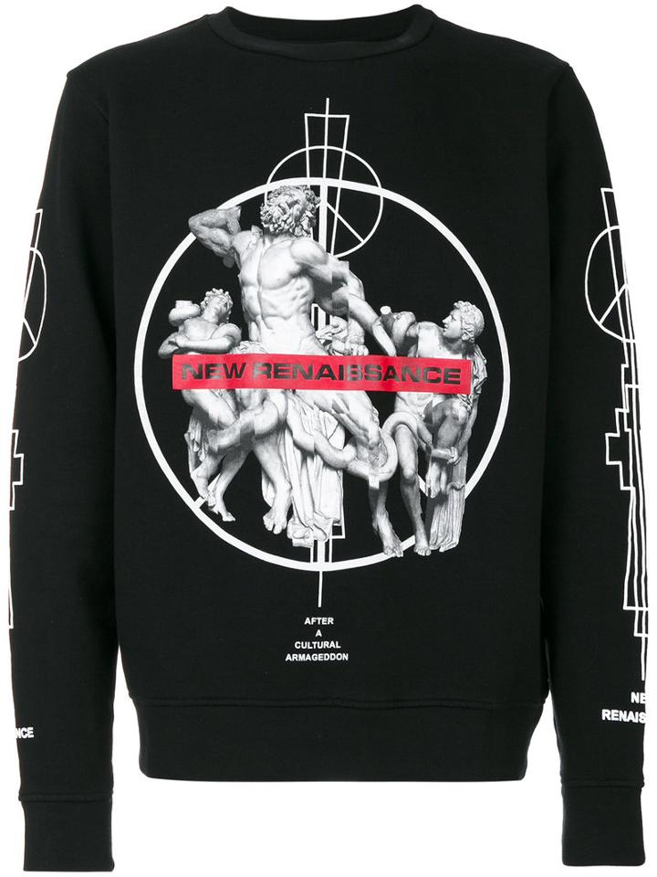 Marcelo Burlon County Of Milan - Fainu Crewneck Sweatshirt - Men - Cotton - Xs, Black, Cotton