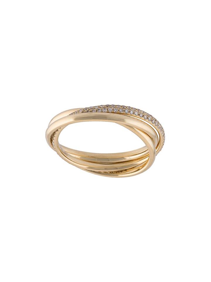 Ef Collection Multi Band Ring, Women's, Size: 7, Yellow/orange