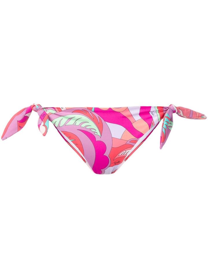 Emilio Pucci Printed Bikini Bottoms - Pink