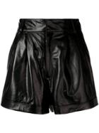 Manokhi Micro Pleated Shorts - Black