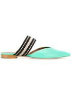 Malone Souliers Pointed Strap Sandals - Green