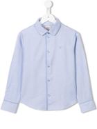 Armani Junior Micro Check Shirt, Boy's, Size: 12 Yrs, Blue