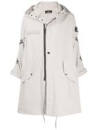 Stone Island Shadow Project Hooded Mid-length Coat - Neutrals
