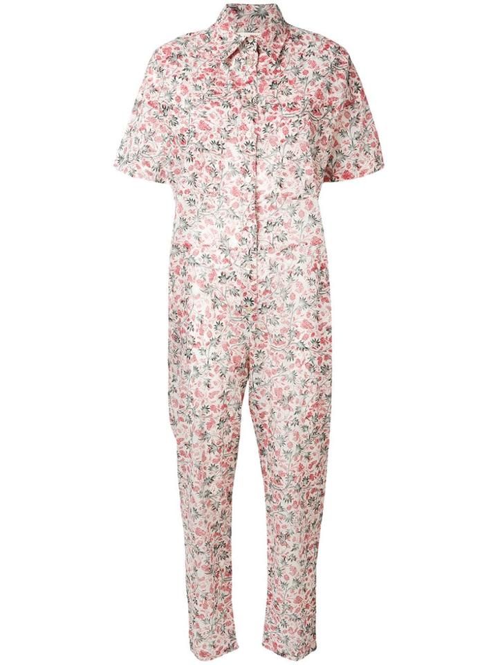 Isabel Marant Étoile Floral Print Jumpsuit - Red