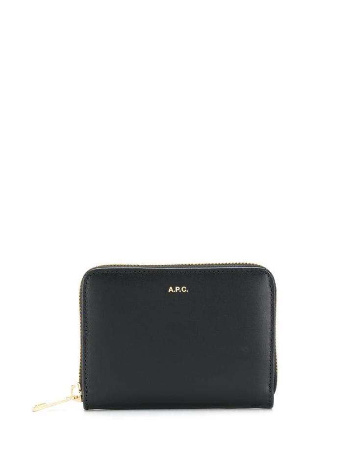 A.p.c. All-around Zip Wallet - Black