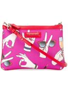 Trussardi Printed Crossbody Bag, Women's, Pink/purple