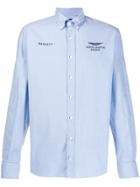 Hackett Amr Pinpoint Shirt - Blue