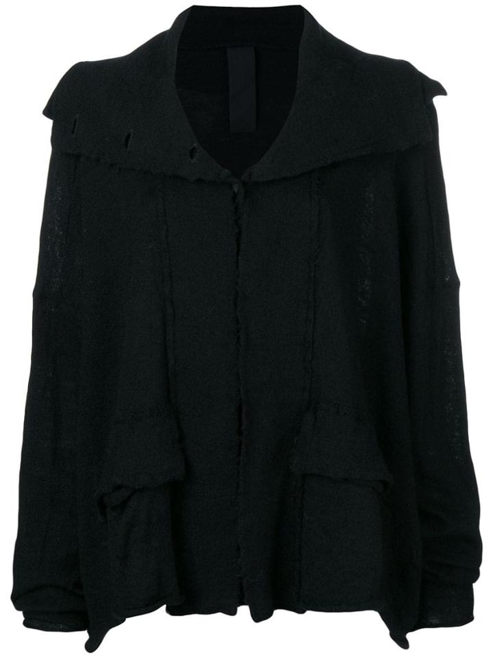 Rundholz Wide Buttoned Cardigan - Black