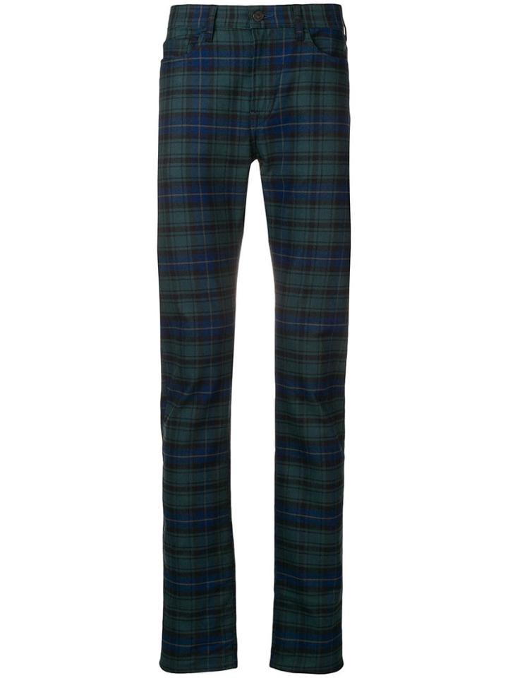 Ps By Paul Smith Check Jeans - Blue