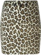 Jean Paul Gaultier Vintage Leopard Print Skirt - Nude & Neutrals